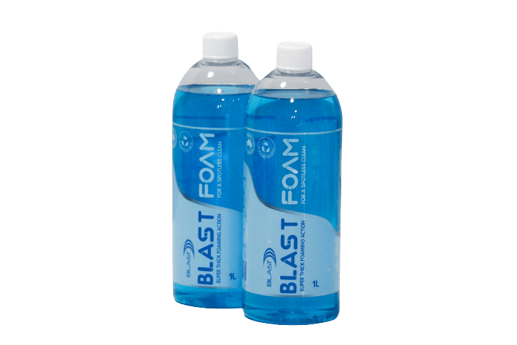 Two Bottles of Blue "Blast Foam"