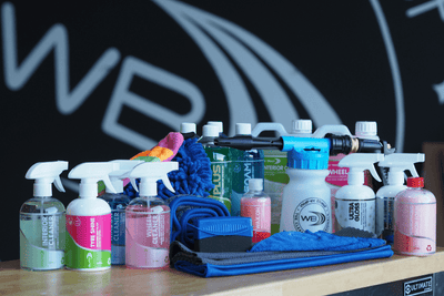 Collection of Wat-er Blast Chemicals, Applicators and Microfibres