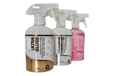 Collection of 500ml Wat-er Blast Spray Cleaning Products