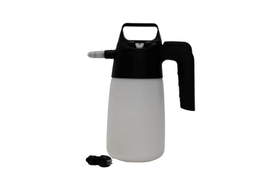 1L Heavy Duty Sprayer by iK with White Bottle and Black Spraying Nozzle, Suitable for Acids