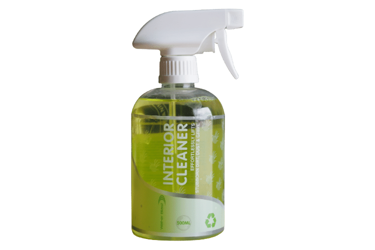 Green Spray Bottle of "Interior Cleaner"