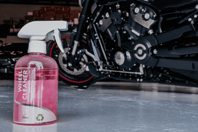 Pink "Wheel Cleaner" with Harley Davidson
