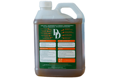 1 x Clear 4L Drum of Deck Dock Green Instructions Label