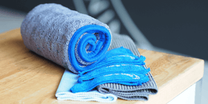Selection of Grey and Blue Microfibre Towels