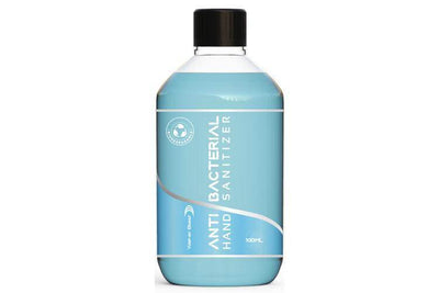 100mL Clear Bottle containing Blue Water Blast "Anti Bacterial Hand Sanitiser"
