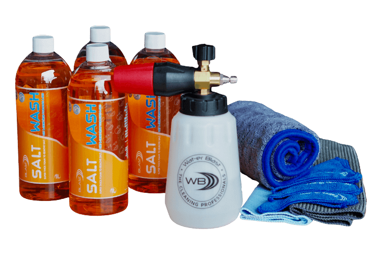 Salt Off Boat Wash with Snow Foaming Blaster Gun and Microfibre Towel Collection