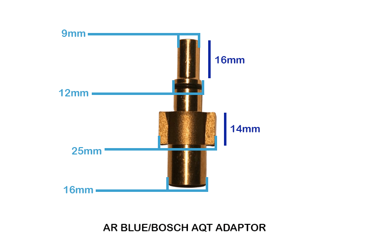 AR Blue/Bosch AQT Brass Adaptor