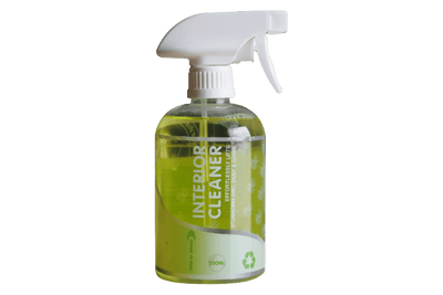 Green Spray Bottle of "Interior Cleaner"