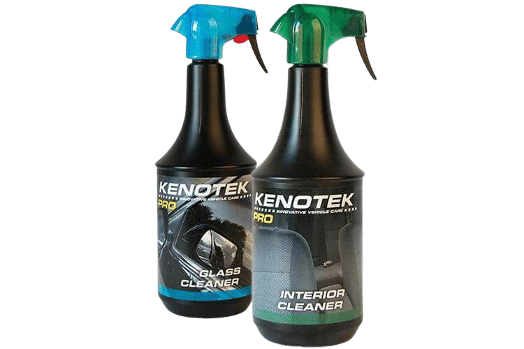 Kenotek Car Interior Essentials Duo Featuring Glass Cleaner and Interior Cleaner
