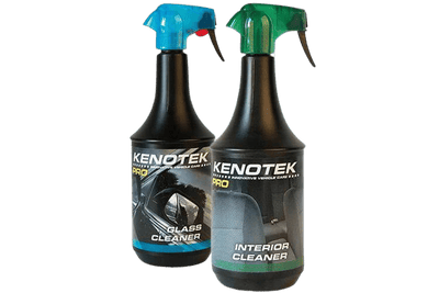 Kenotek Car Interior Essentials Duo Featuring Glass Cleaner and Interior Cleaner