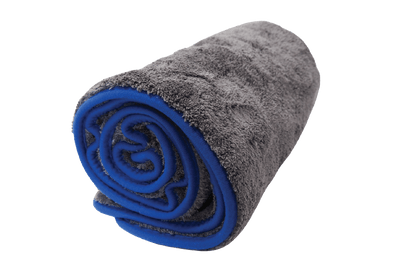 Grey Rolled Drying Towel 