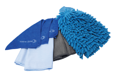 Collection of Blue and Grey "Wat-er Blast" Microfibres and Cloths and Towels