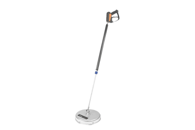 12” Stainless Silver Surface Cleaner with Black Lance and HP Gun