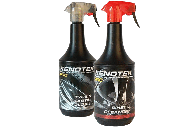 Kenotek Wheel & Tyre Care Kit with Tyre & Plastic Gloss and Wheel Cleaner