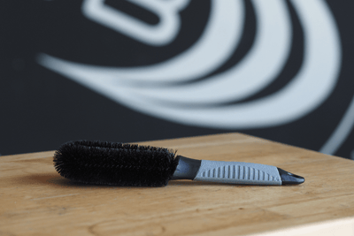 Black Wheel Brush with Grey Handle